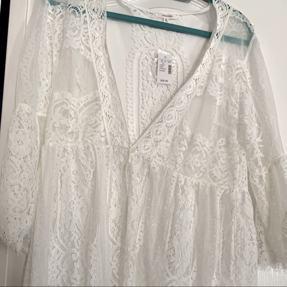 Maurices Lace Cover/Duster